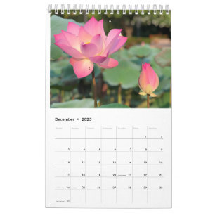 Roze Lotus Calendar Kalender