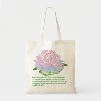 Roze Lotus Canvas tas