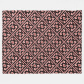 Roze Lotus Classic Fleece Deken (Voorkant (Horizontaal))