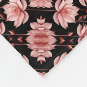 Roze Lotus Classic Fleece Deken (Hoek)