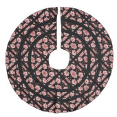 Roze Lotus Classic Imitatie Linnen Kerstboom Kleed (Voorkant)