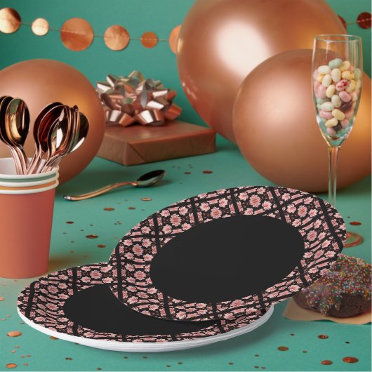 Roze Lotus Classic Papieren Bordje (Multi)