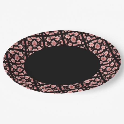 Roze Lotus Classic Papieren Bordje (Gekanteld)