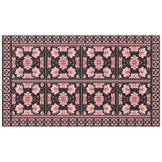 Roze Lotus Classic Tafelkleed (Voorkant (Horizontaal))