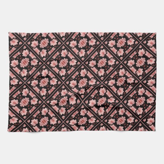 Roze Lotus Classic Theedoek (Horizontaal)