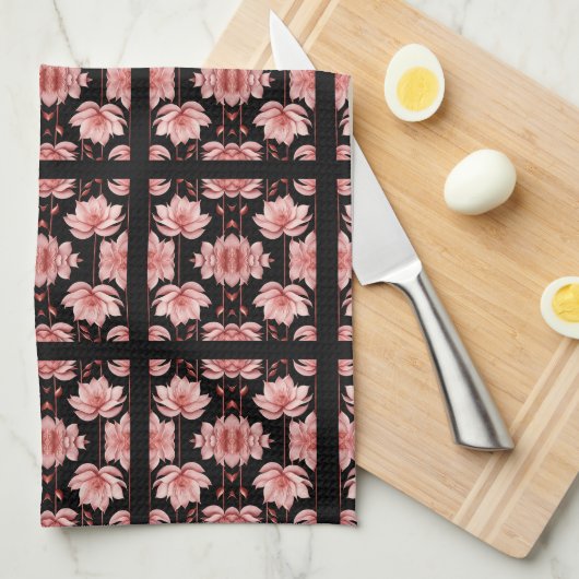 Roze Lotus Classic Theedoek (Quarter Fold)