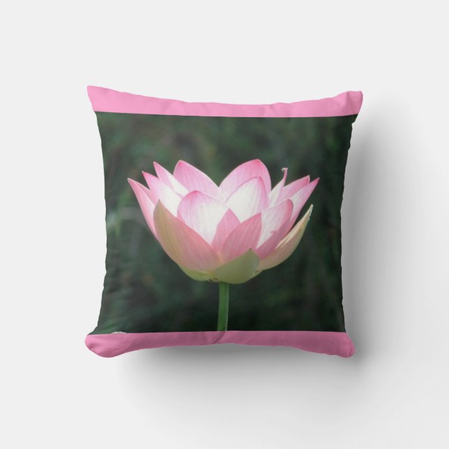 Roze Lotus Decorative Pillow Kussen (Voorkant)
