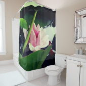 Roze Lotus Douchegordijn (In situ)