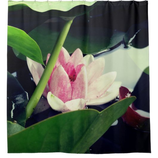 Roze Lotus Douchegordijn (Voorkant)