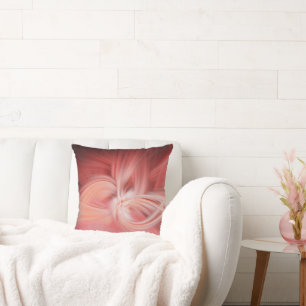 Roze Lotus Elegant Modern Abstract Lichtpatroon Kussen