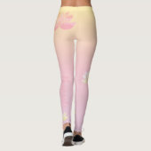 Roze lotus energie leggings (Achterkant)