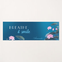 Roze Lotus Floral Mindfulness Naam donkerblauw Y t