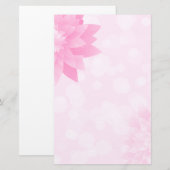 Roze Lotus Flower Bokeh Briefpapier (Voorkant / Achterkant)