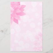 Roze Lotus Flower Bokeh Briefpapier (Voorkant)