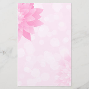 Roze Lotus Flower Bokeh Briefpapier