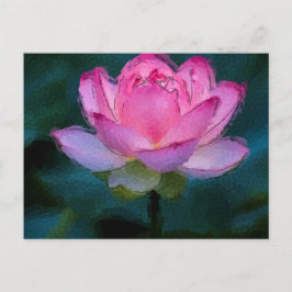 Roze Lotus Flower Briefkaart