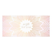 Roze Lotus Flower Cadeaubon Reclamekaart (Voorkant)