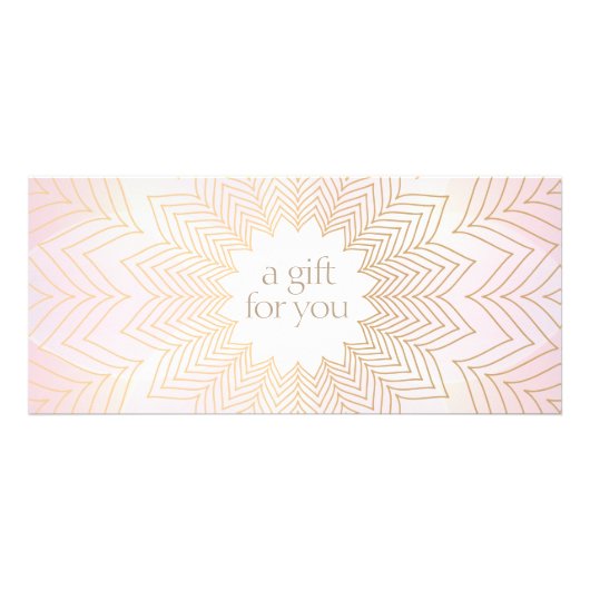 Roze Lotus Flower Cadeaubon Reclamekaart (Voorkant)
