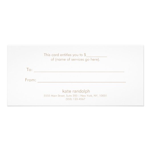 Roze Lotus Flower Cadeaubon Reclamekaart (Achterkant)