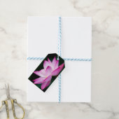 Roze Lotus Flower Cadeaulabel (Met Touw)
