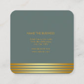 Roze Lotus Flower Confetti Yoga Meditation Spa Vierkante Visitekaartje (Achterkant)