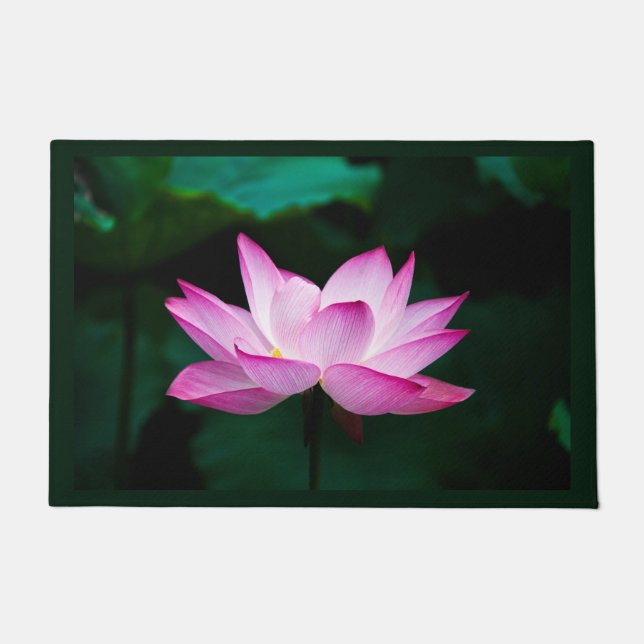 Roze Lotus Flower Deurmat (Voorkant)