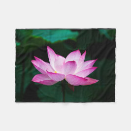 Roze Lotus Flower Fleece Deken