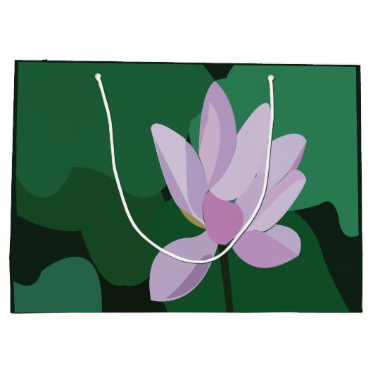 Roze Lotus Flower Groot Cadeauzakje (Achterkant)