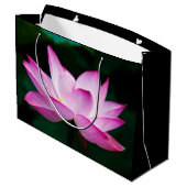 Roze Lotus Flower Groot Cadeauzakje (Achterkant Gekanteld)