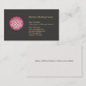 Roze Lotus Flower Holistic Natural Healing Arts Visitekaartje (Voorkant / Achterkant)