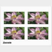 Roze Lotus Flower II Summer Floral Rechthoekige Sticker (Vel)