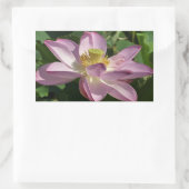Roze Lotus Flower II Summer Floral Rechthoekige Sticker (Tas)