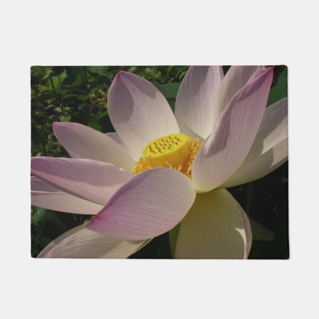 Roze Lotus Flower III Summer Floral Deurmat (Voorkant)