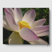 Roze Lotus Flower III Summer Floral Gastenboek (Achterkant)