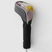 Roze Lotus Flower III Summer Floral Golfheadcover (Schuin)
