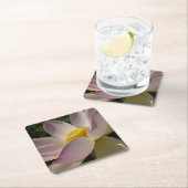 Roze Lotus Flower III Summer Floral Kartonnen Onderzetters (Insitu)