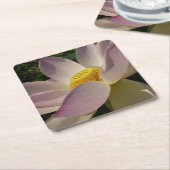 Roze Lotus Flower III Summer Floral Kartonnen Onderzetters (Schuin)