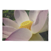 Roze Lotus Flower III Summer Floral Kussensloop (Achterkant)