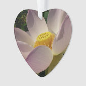 Roze Lotus Flower III Summer Floral Ornament (voorkant)