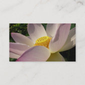 Roze Lotus Flower III Summer Floral Visitekaartje (Achterkant)