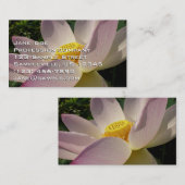 Roze Lotus Flower III Summer Floral Visitekaartje (Voorkant / Achterkant)