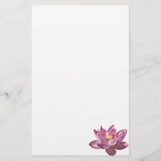 Roze Lotus Flower IV Briefpapier (Voorkant)