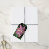 Roze Lotus Flower IV Cadeaulabel (Met Touw)