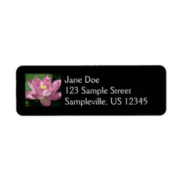 Roze Lotus Flower IV Etiket