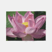 Roze Lotus Flower IV Fleece Deken (Voorkant (Horizontaal))