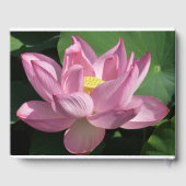 Roze Lotus Flower IV Gastenboek (Achterkant)