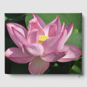 Roze Lotus Flower IV Gastenboek (Achterkant)