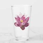 Roze Lotus Flower IV Glas (Voorkant)