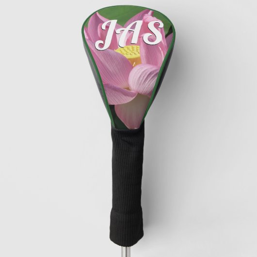Roze Lotus Flower IV Golfheadcover (Voorkant)