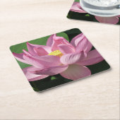 Roze Lotus Flower IV Kartonnen Onderzetters (Schuin)